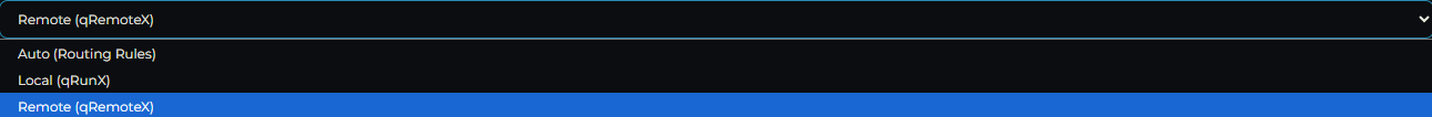 The Execution Location selector in a Code node's Advanced Settings